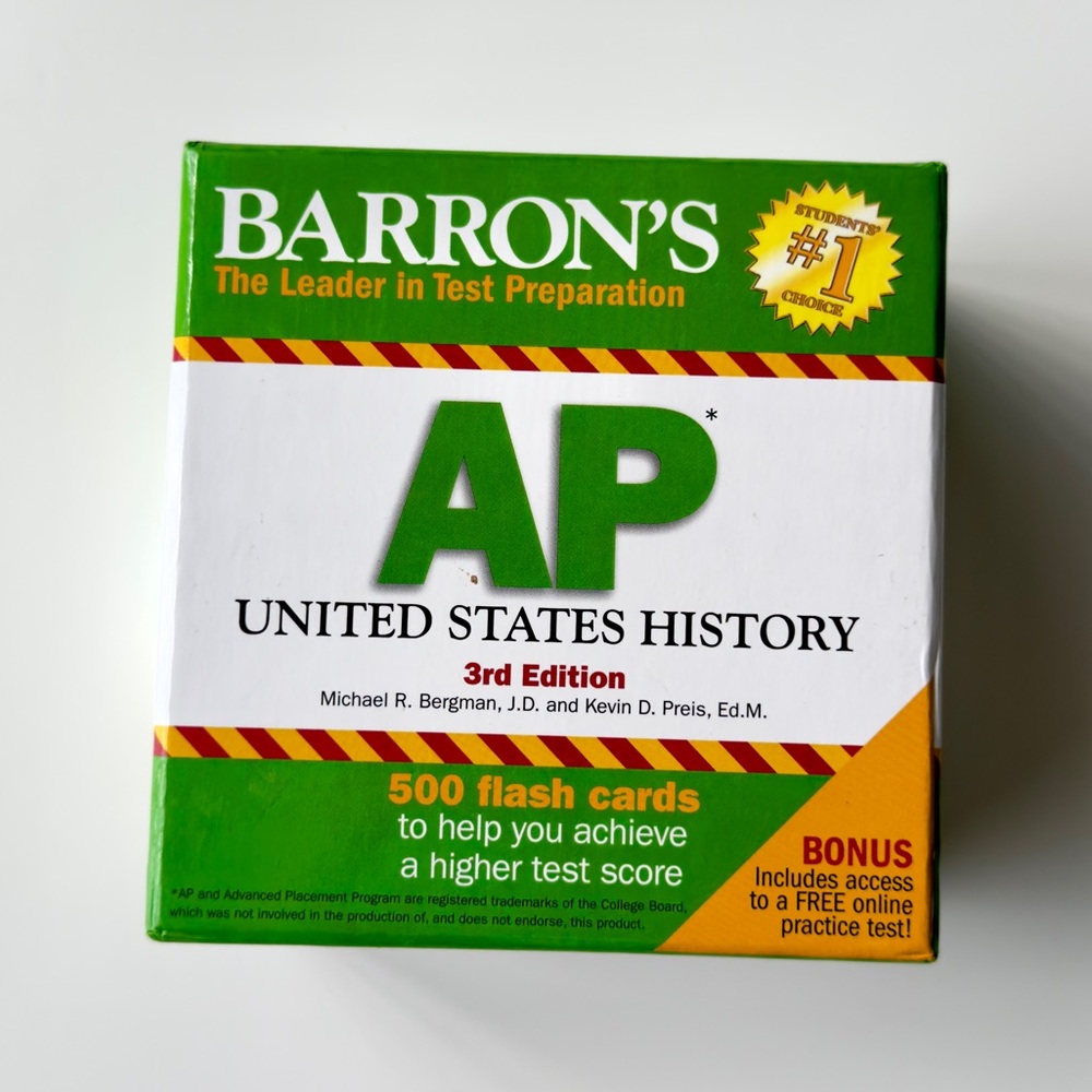 Barron's AP United States History Flash Cards